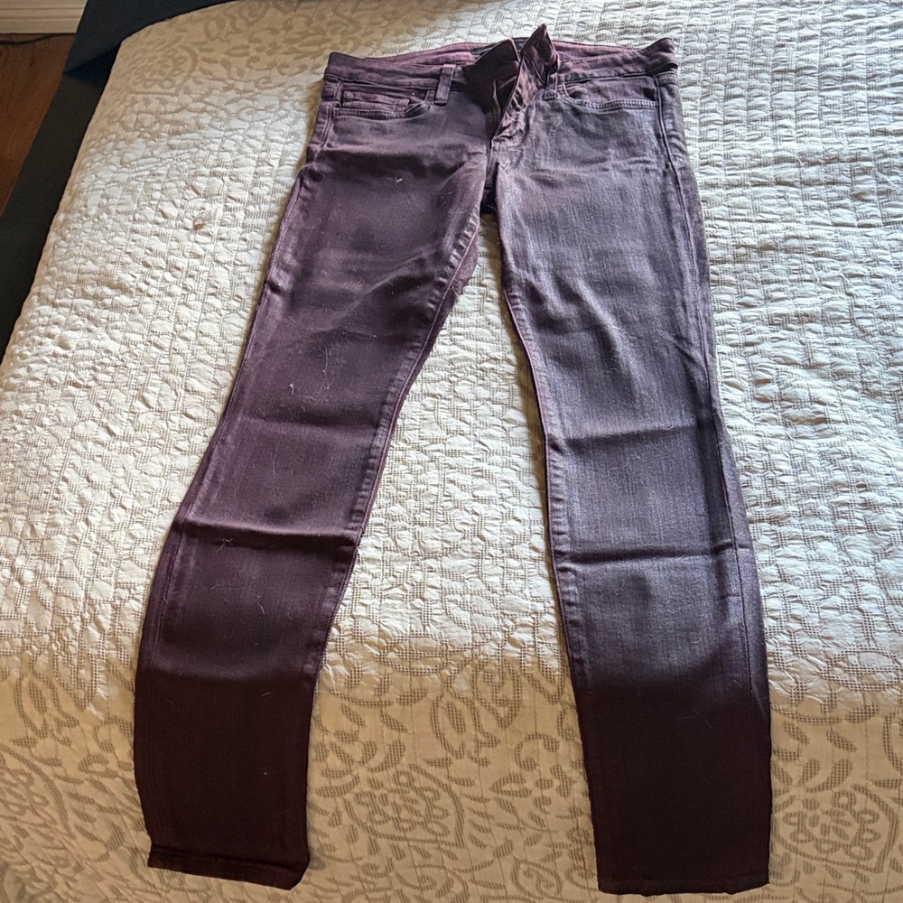 Joe's Coated Plum Skinny Jeans